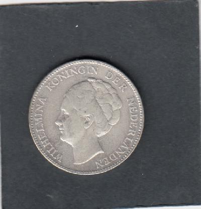 Beschrijving: 1 Gulden WILHELMINA 